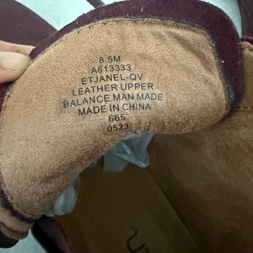 Earth Burgundy Leather Ankle Boots Lace Up Women’s 8.5 Boho Cottagecore NWT - Picture 9 of 10
